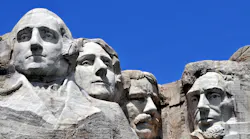 Mount Rushmore in South Dakota.