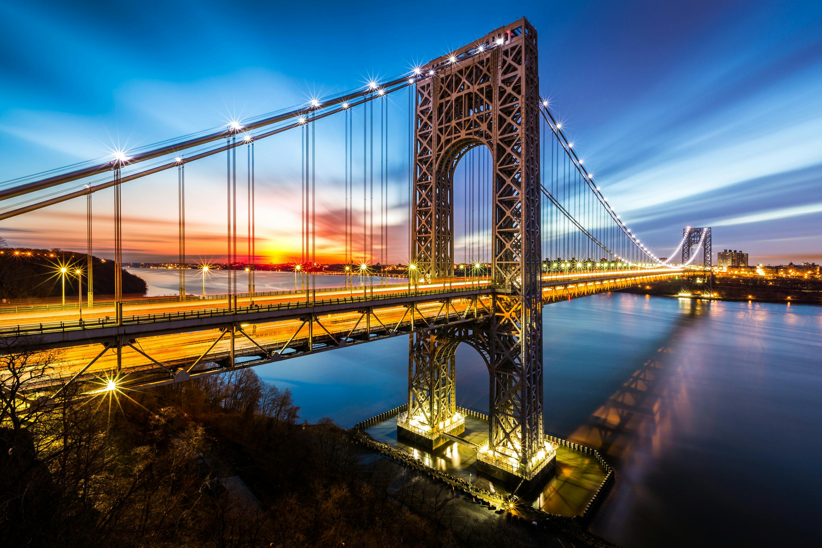 George Washington Bridge in Fort Lee, NJ