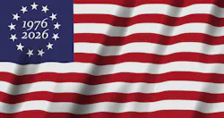 Stock photo of the American flag 250 anniversary