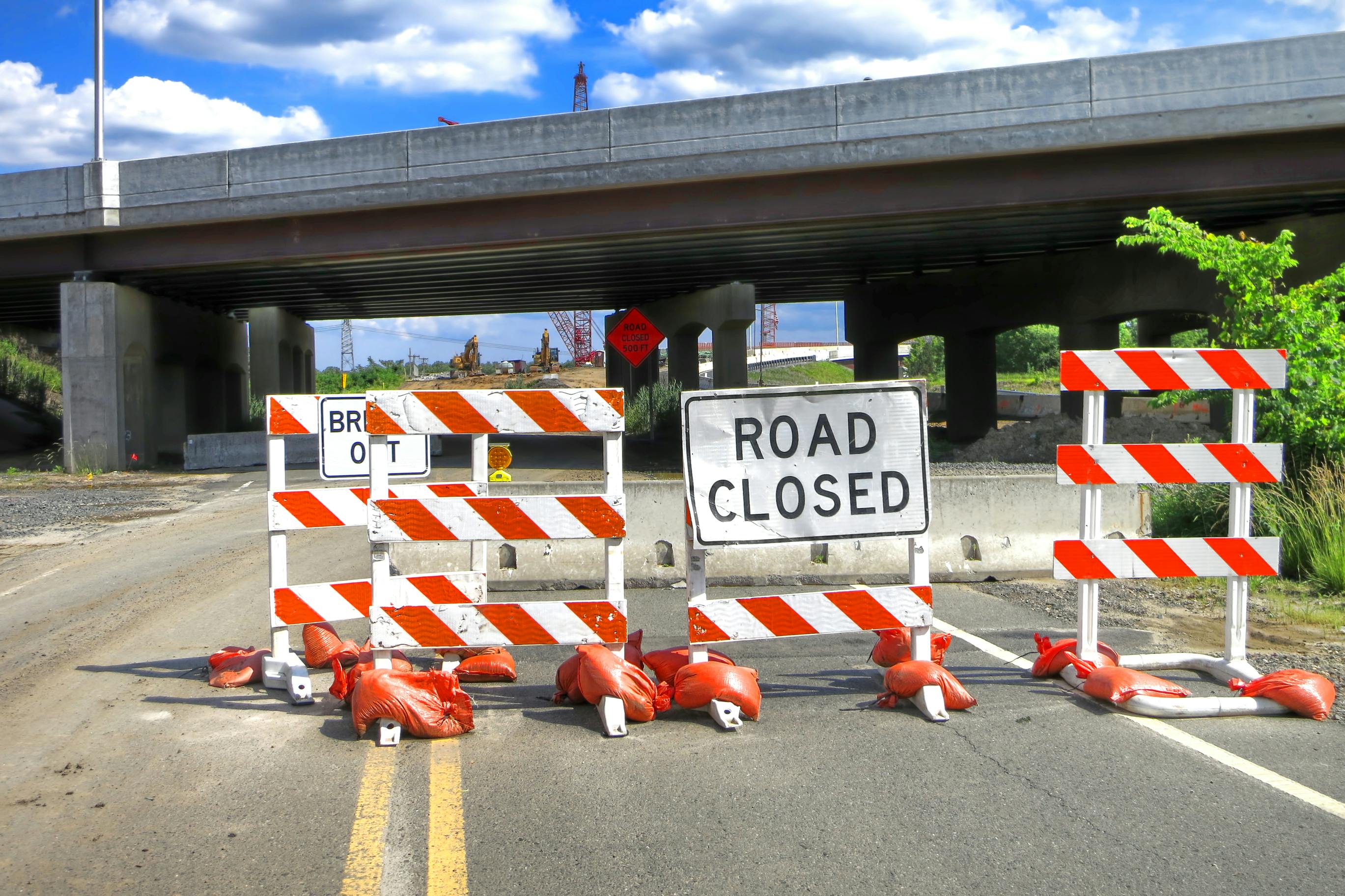 Stock photo of bridge construction