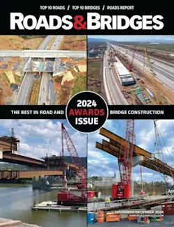 The cover of Roads & Bridges Nov./Dec. 2024 issue.