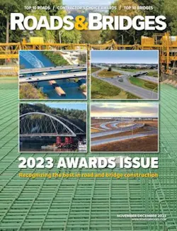 The cover of Roads & Bridges Nov./Dec. 2023 issue.