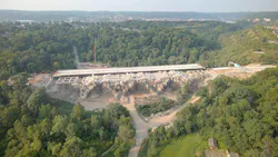 Crews used a controlled implosion to demolish Pittsburgh's original Commercial Street Bridge on July 16, clearing the way for its replacement.