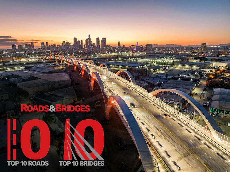 The Sixth Street Viaduct in Los Angeles.