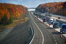 Ohio Turnpike amid construction