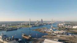 A rendering of the upcoming Mobile River Bridge and Bayway project.