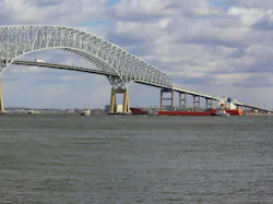 The Francis Scott Key Bridge in Baltimore.