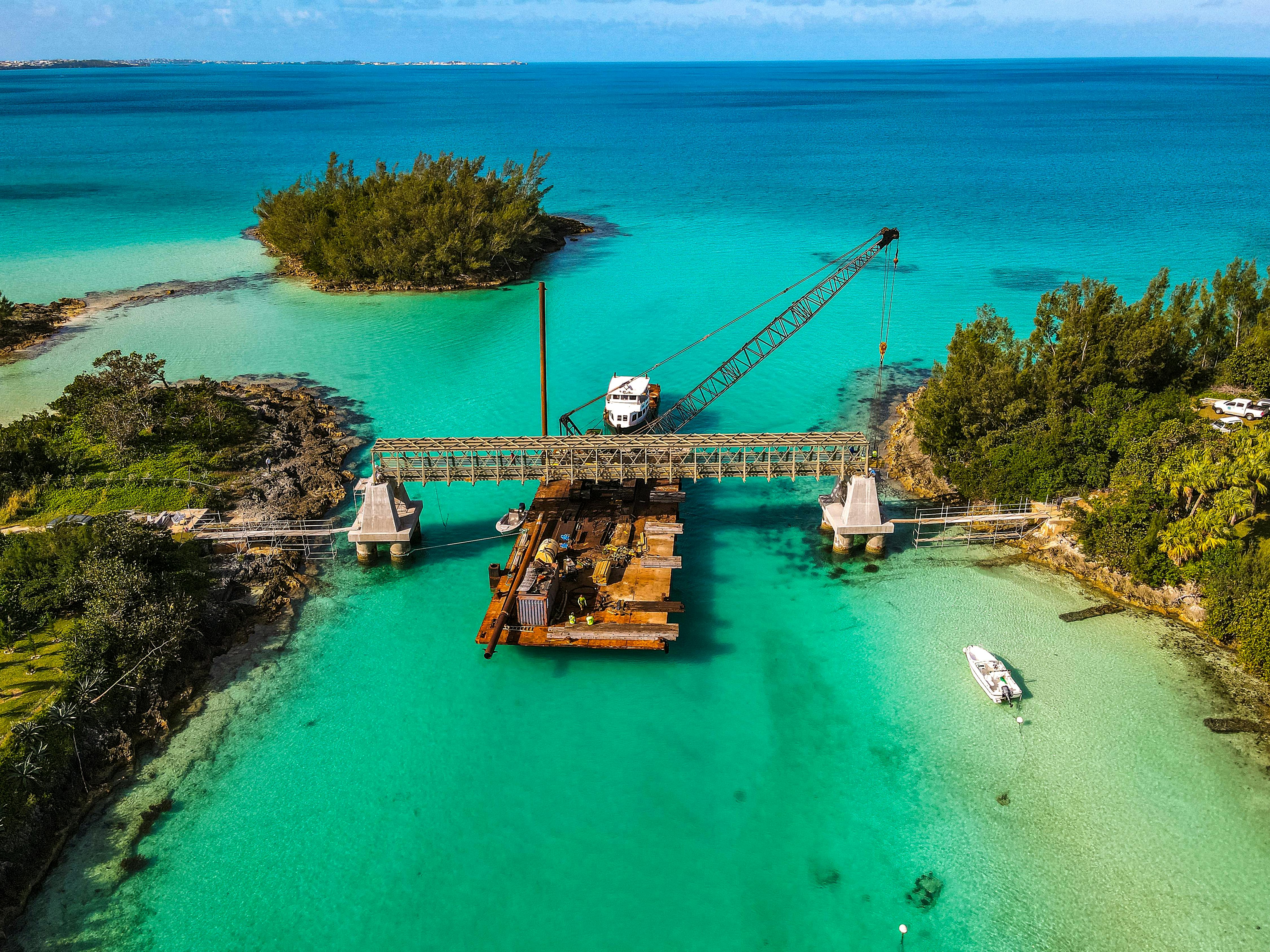 The Flatts Inlet Bridge in Bermuda&mdash;152 feet long and 8 feet wide&mdash;is the world's longest clear-span pultruded FRP pedestrian bridge.
