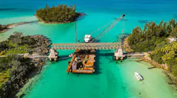 The Flatts Inlet Bridge in Bermuda—152 feet long and 8 feet wide—is the world's longest clear-span pultruded FRP pedestrian bridge.
