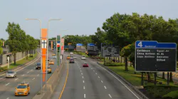 The Van Wyck Expressway near the John F. Kennedy Airport in Queens.